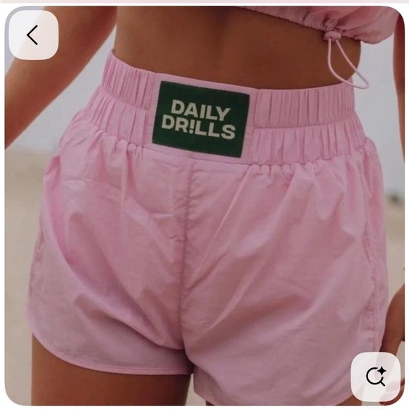 Daily Drills Pants - Daily Drills Pink Shorts
